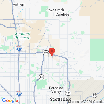 Map to Onsite Dental at American Express site at Desert Ridge office in Phoenix, AZ