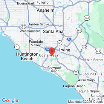 Map to Dr. Robert J. Herried, DDS office in Costa Mesa, CA