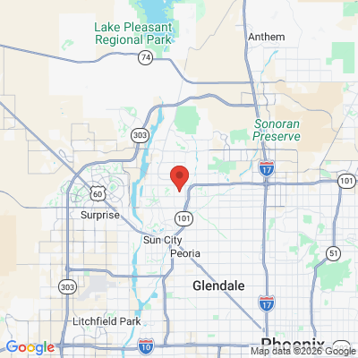 Map to  office in Peoria, AZ
