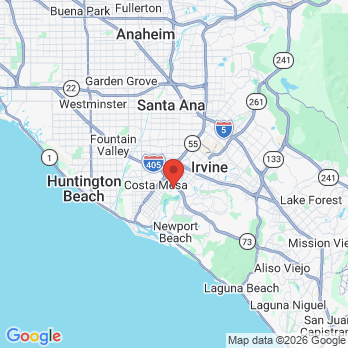 Map to Enamel General & Cosmetic Dentistry office in Newport Beach, CA