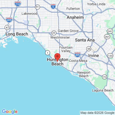 Map to  office in Huntington Beach, CA