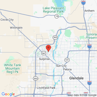 Map to  office in Sun City West, AZ