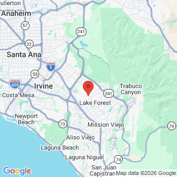 Map to Aava Dental office in Irvine, CA