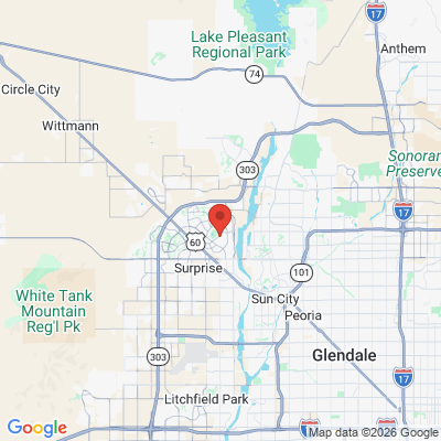 Map to  office in Sun City West, AZ