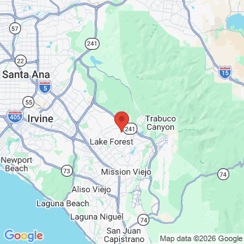 Map to Smile Works office in Lake Forest, CA