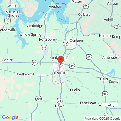 Map to  office in Sherman, TX