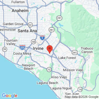 Map to Irvine office in Irvine, CA