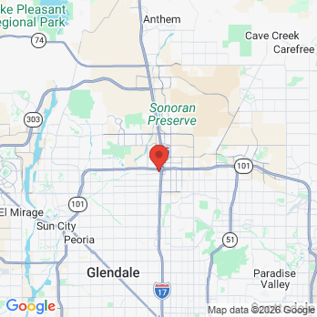 Map to Deer valley family dentistry office in Phoenix, AZ