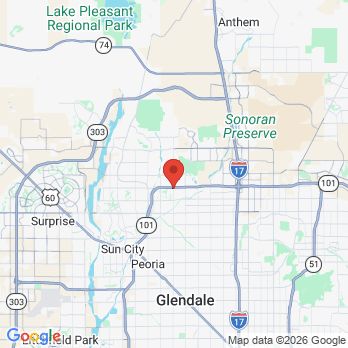Map to Dr Darian office in Glendale, AZ
