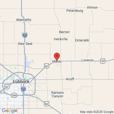 Map to  office in Idalou, TX