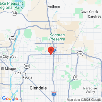 Map to Onsite Dental American Express site at Service Center office in Phoenix, AZ