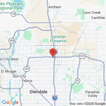 Map to Deer Valley Dental Group office in Phoenix, AZ