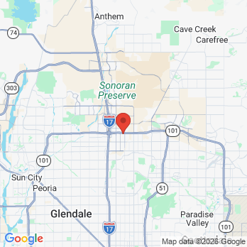 Map to Continental Dental Laboratory  office in Phoenix, AZ
