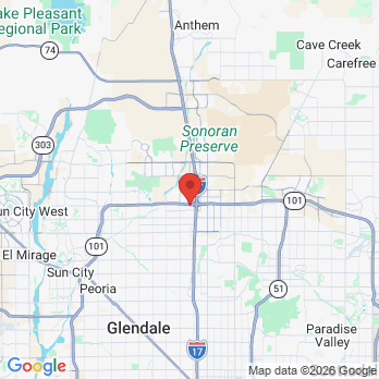 Map to Deer Valley Dental Group office in Phoenix, AZ