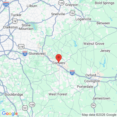 Map to  office in Conyers, GA