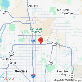 Map to Union Hills Family Dental Care & Orthodontics office in Phoenix, AZ