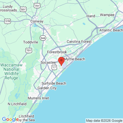 Map to  office in Myrtle Beach, SC