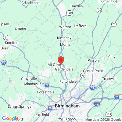 Map to  office in Gardendale, AL
