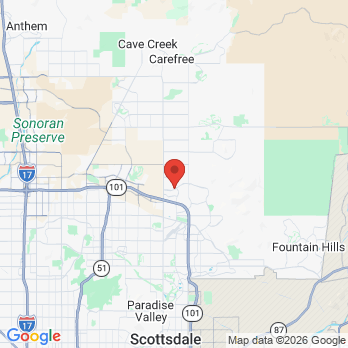 Map to Grayhawk Dental Associates and Spa office in SCOTTSDALE, AZ