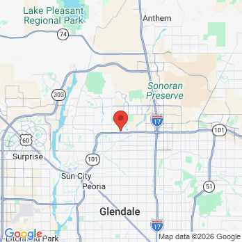 Map to ARROWHEAD LAKES DENTISTRY office in Glendale, AZ