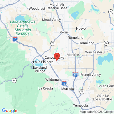 Map to Elsinore smiles  office in Canyon Lake, CA