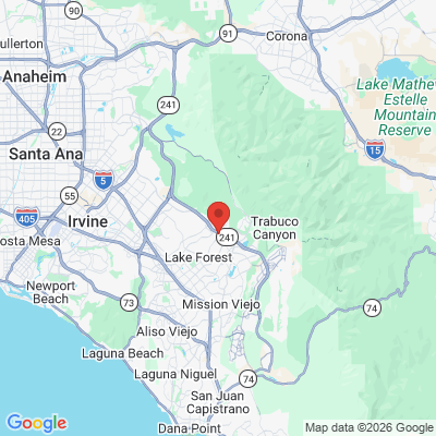 Map to Dental Magic OC office in Lake Forest, CA