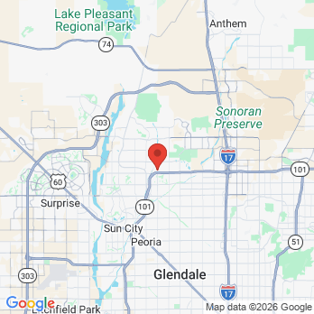 Map to Friendly Smiles Family Dentistry office in Glendale, AZ