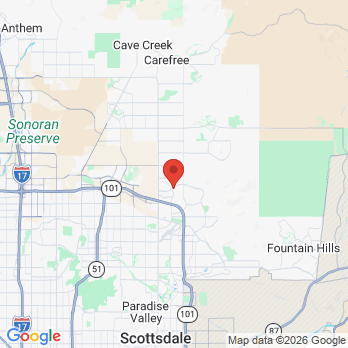 Map to Kallos Dental Aesthetics office in Scottsdale, AZ