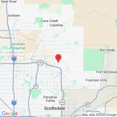 Map to Kallos Dental Aesthetics office in Scottsdale, AZ