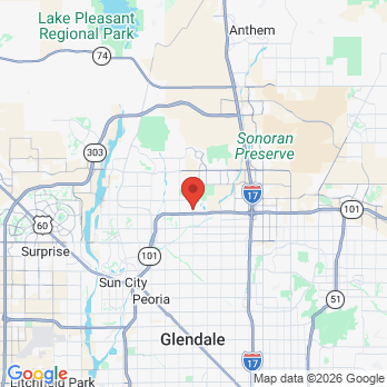 Map to WEST VALLEY FAMILY DENTAL office in Glendale, AZ