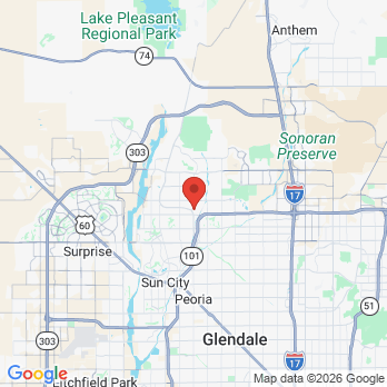 Map to Fletcher Heights Dental Care P.C office in Peoria, AZ