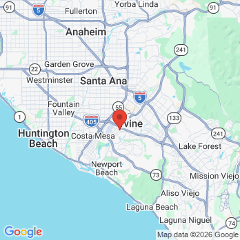 Map to mend dental office in Irvine, CA