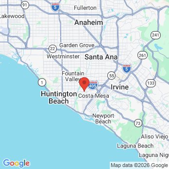 Map to Costa Mesa Smiles office in Costa Mesa, CA