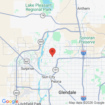 Map to Dr Reese Turner office in Peoria, AZ