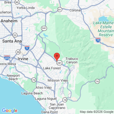 Map to Primary Office office in Lake Forest, CA
