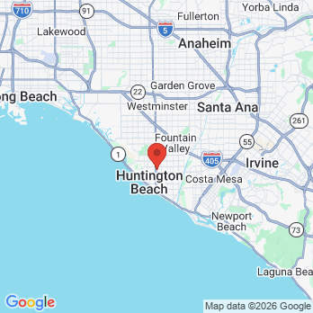 Map to HB dentistry office in Huntington Beach, CA