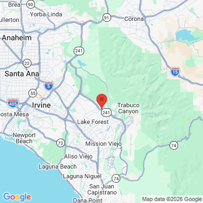 Map to  office in Foothill Ranch, CA