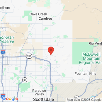 Map to Advanced Care Dentistry office in Scottsdale, AZ
