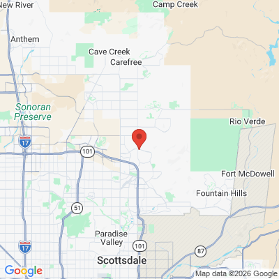 Map to Advanced Care Dentistry office in Scottsdale, AZ