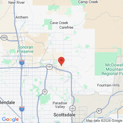 Map to  office in Arizona Orthodontic Studio