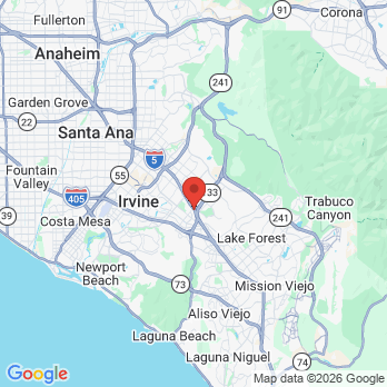 Map to spectrum dental group office in Irvine, CA