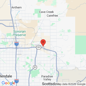 Map to Murphy Orthodontics office in Phoenix, AZ