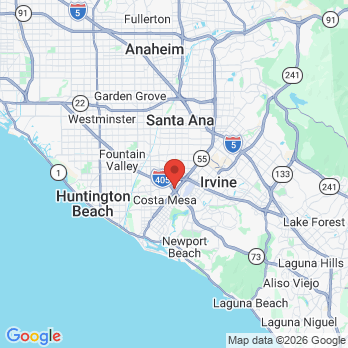 Map to Costa Mesa Oral Surgery office in Costa Mesa, CA