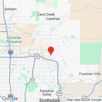 Map to  Dentistry At  Grayhawk  office in Scottsdale, AZ