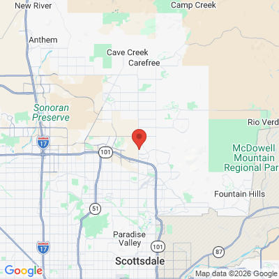 Map to  Dentistry At  Grayhawk  office in Scottsdale, AZ