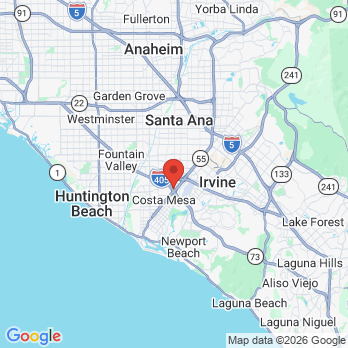 Map to Dr. Mark Nguyen office in Costa Mesa, CA