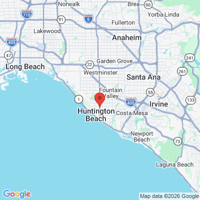 Map to  office in Huntington Beach, CA