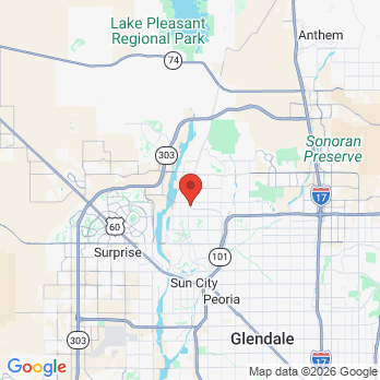 Map to Pleasant Dental Care office in Peoria, AZ