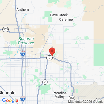 Map to North Valley Orthodontics office in Phoenix, AZ