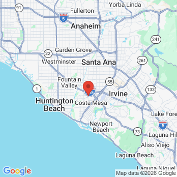 Map to Coastal Family Dental  office in Costa Mesa, CA